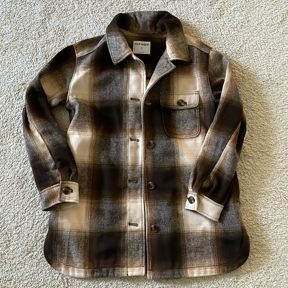 Old Navy plaid shirt jacket